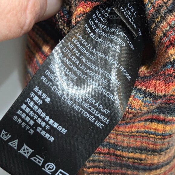 Anthropologie Top Large Autumn Melange Tami Space Dyed Stripe Stretch Tunic Boho - Picture 5 of 10